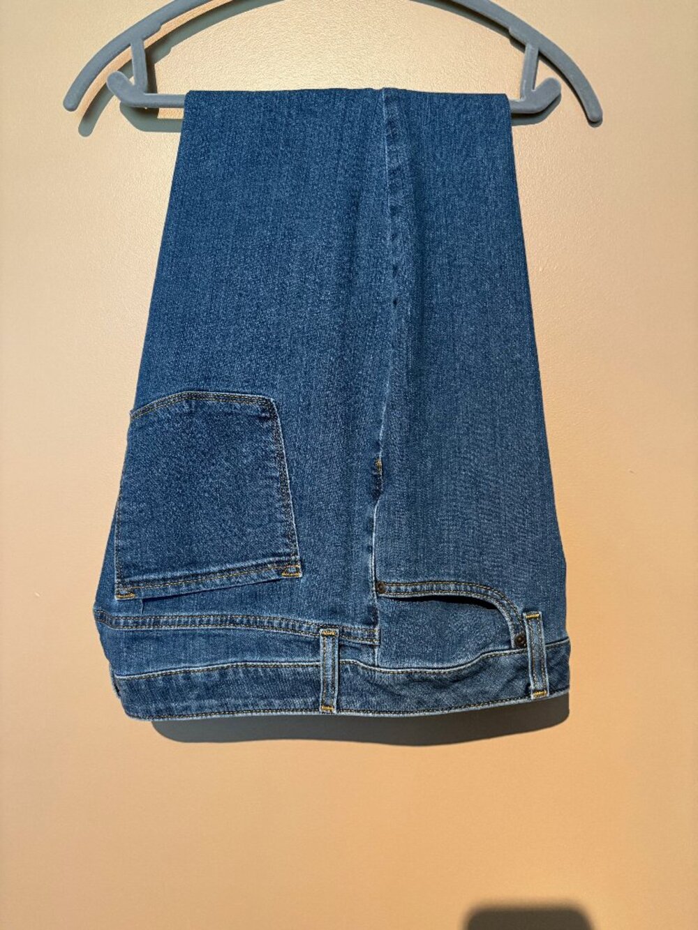 LL Bean True Shape Jeans, High-Rise Bootcut, Classic Fit 18 Petite, Stonewashed